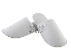 Одноразовые махровые тапочки, закрытый мыс