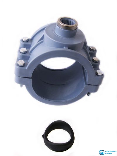 Хомут-врезка 110х 3/4  ПЭ UNIDELTA