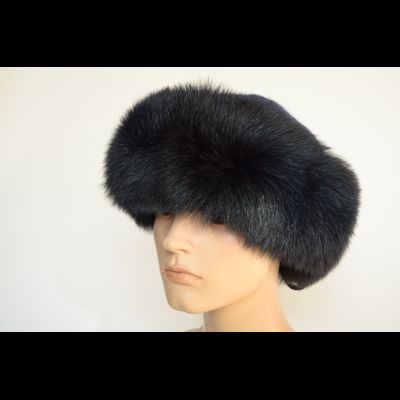 Шапка с мехом Vizio 8058 CCP  V синяя