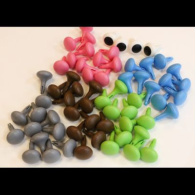 Колышки большие. Набор цветов № 2. 128 штук, 6 цветов.