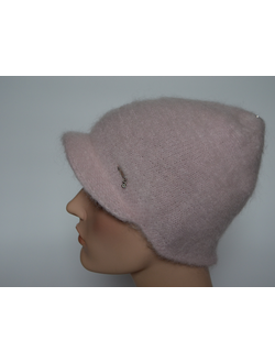 Вязаная жокейка из мохера Vizio Италия 6945 V розовая