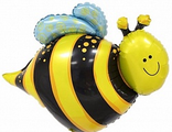 Шар с клапаном (14&#039;&#039;/36 см) Мини-фигура, Веселая пчела, 1 шт.