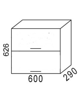 Шкаф В600Г Эра  Дуб Горный (Эра)