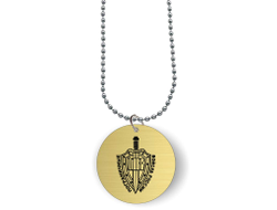 Кулон с гравировкой #4 на День пограничника