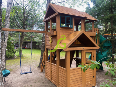 Детская площадка IgraGrad Клубный домик 3 с трубой