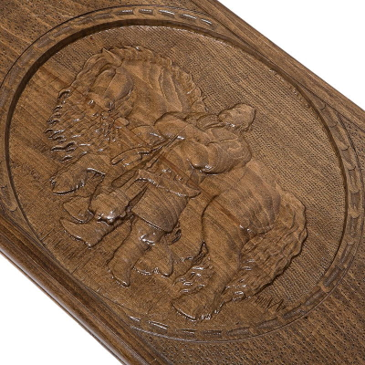 Нарды резные с шашками "Илья Муромец" от мастера Григория Устяна