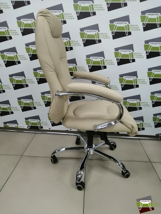 Кресло CH-153 Аляска В хром ХДП МБ Ср S-0414 (темно-бежевый) UTFC