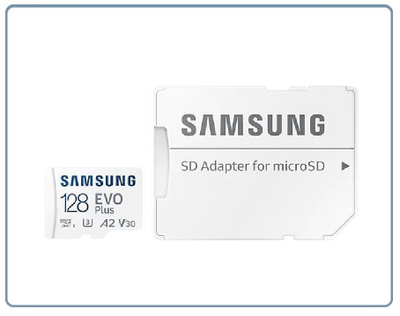 Карта памяти microSDXC UHS-I U3 Samsung EVO PLUS 128 ГБ, 130 МБ/с, Class 10, + переходник SD