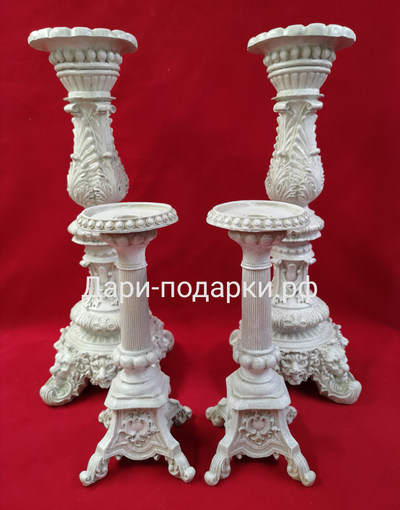 Подсвечник античный 45*20см   1,6 кг   полистоун Россия  1770-013060