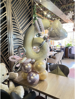 Цифра на подставке с сердечком