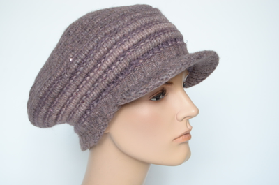 итальянская вязаная кепка для женщин