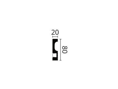 Плинтус IL11 WALLSTYL® - 80*20*2000мм