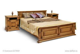 Кровать двуспальная Верди Люкс 180 (высокое изножье), Belfan купить в Севастополе