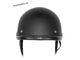 Шлем каска GXT Eggshell в ретро стиле, черный матовый