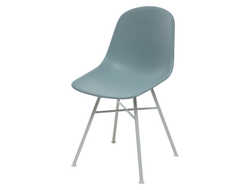 Стул BONNIE 292-CPP ICE BLUE/ WHITE на металлическом каркасе  М-City