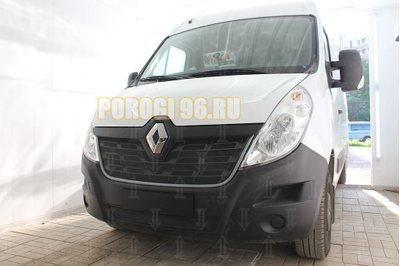 Защита радиатора Renault Master 2014- black верх
