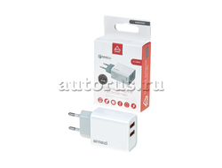 Сетевое зарядное устройство 36W 2хUSB-A (QC3.0) ARNEZI A0605105