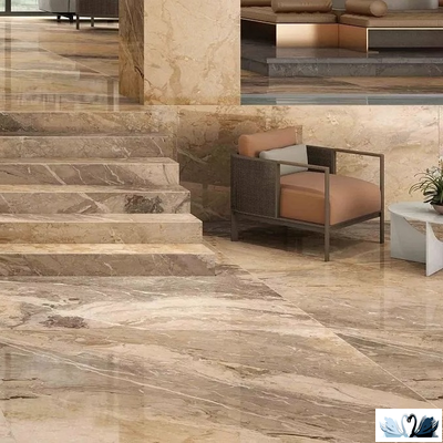 Керамогранит Creto Breccia Viola 80 х 160 см серо - бежевый