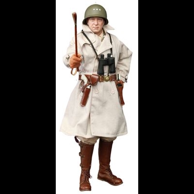 Генерал армии США Джордж Смит Паттон-младший - КОЛЛЕКЦИОННАЯ ФИГУРКА 1/6 WWII General Of The United States Army George Smith Patton Jr. (A80164) - DID