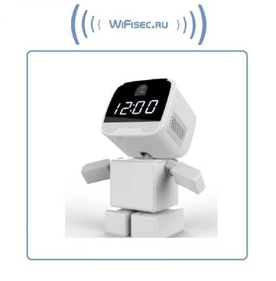 DE-WMrobot-clock Видеоняня WiFi-LAN видеокамера моторизированная с DVR, HD 960 p (cam360)