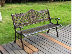 Садовая скамья из литого алюминия RIO
