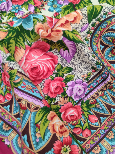 Павловопосадский платок Подружкины посиделки 1993-6