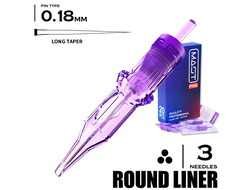 3 RLLT/0.18 - Round Liner Long Taper "MAST PRO"