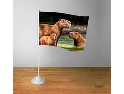 Флажок настольный Капибара, Kapibara-san №20