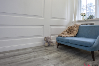 Кварцвиниловая плитка Damy Floor Family LVT Дуб Рустикальный Cерый TCM369-28-LVT