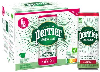 Газированный напиток тонизирующий «Perrier Energize» со вкусом граната 330мл (24)