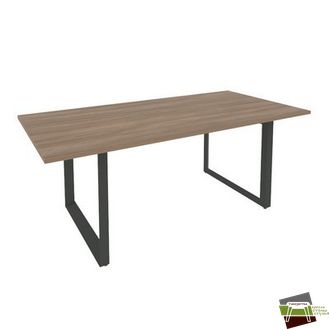 Onix Direct Стол переговорный на О-образном м/к O.MO-PRG-19 Дуб Аризона/Металл Антрацит 1980*980*750