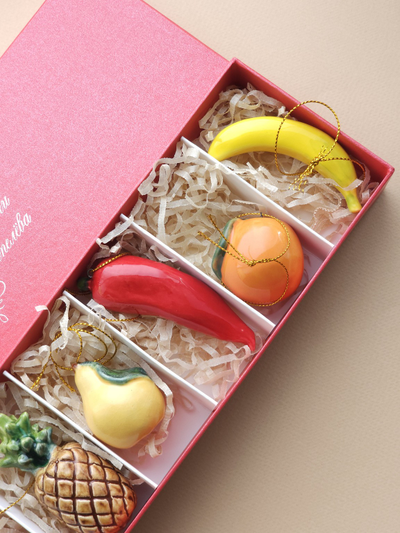 Комплект ёлочных игрушек "Яркие плоды"