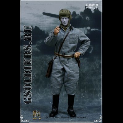 Советский танкист (механик-водитель) - коллекционная фигурка 1/6 WWII The Soviet Tank Corps Suit AL100012A - Alert Line