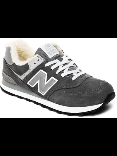 New Balance 574 Grey с мехом