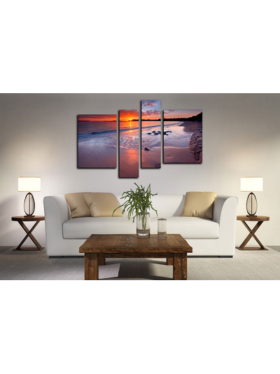 Модульная картина "Закат в раю"