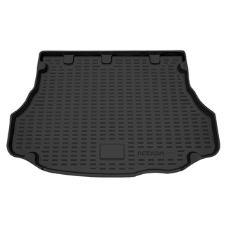 Коврик в багажник пластиковый (черный) для Kia Sorento (02-09)  (Борт 4см)