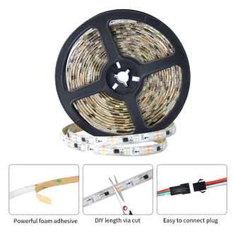 Огонёк 5050 лента с/диод (IP20 RGB,цвет. 60 свд/м) 5м