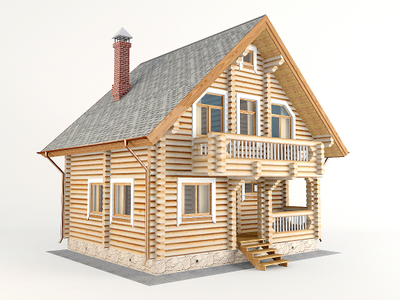 Двухэтажный гостевой дом-баня ДБ-12, площадь 123 м2