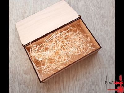 Подарочная коробка с лазерной гравировкой фотографии