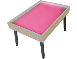 Столик на ножках для рисования песком РАДУГА-RGB светозвуковой