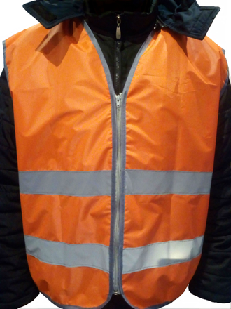 Жилет светоотражающий 3XL оранжевый (SFV05) ГОСТ