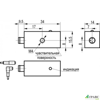 Магниточувствительный датчик MS FE0CP6-41-LS40