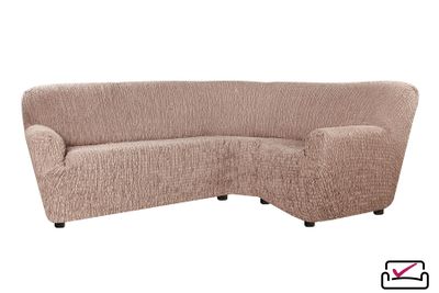 Чехол на классический угловой диван Сиена Венера Коричневый. ИТАЛИЯ