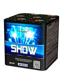 Батарея салютов "Супер шоу" 0,8" 36 выстр., 40 сек., 4 эффекта