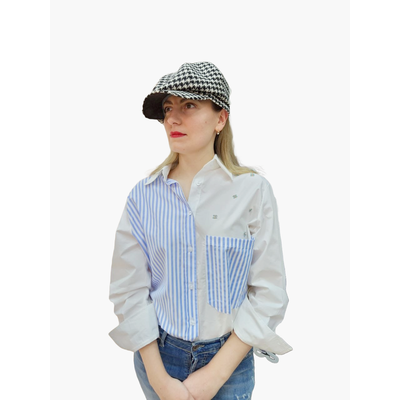 Кепка Alfonso D ' Este 41985 черно - белая