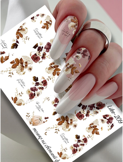 Слайдер-дизайн для ногтей LIKE-209