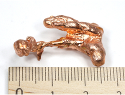 Медь, коллекционный образец, США (28*17*12 мм, 5 г) №28718