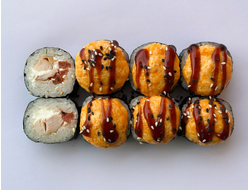 Запеченный Биг ролл с цыпленком 8шт