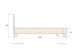 Кровать "Норд" (Nord) 180, Belfan купить в Севастополе