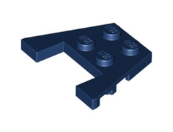 Wedge, Plate 3 x 4 with Stud Notches, Dark Blue (48183 6285477 6536140)